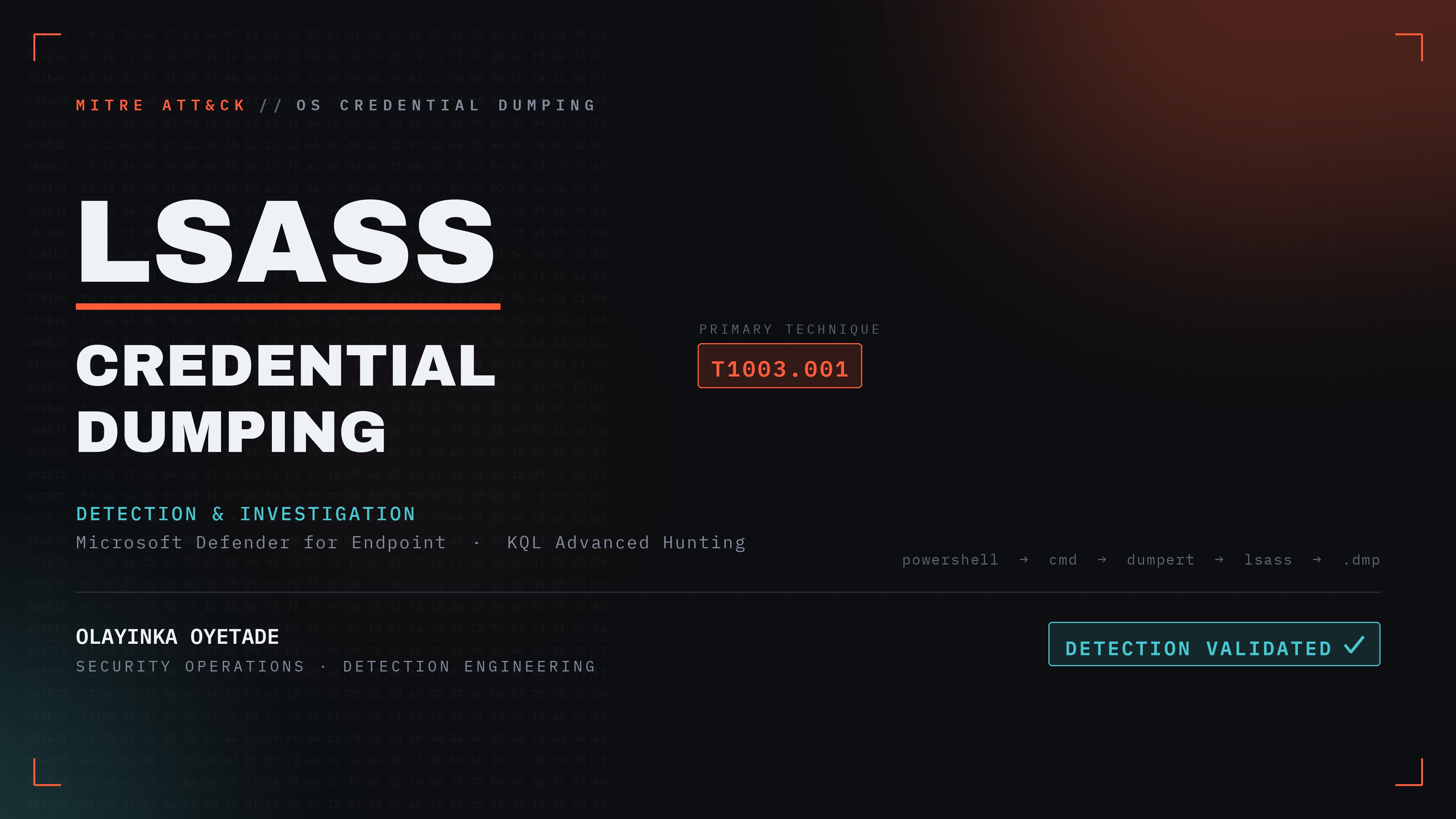 LSASS Credential Dumping: Detection & Investigation | Microsoft Defender, KQL screenshot 1
